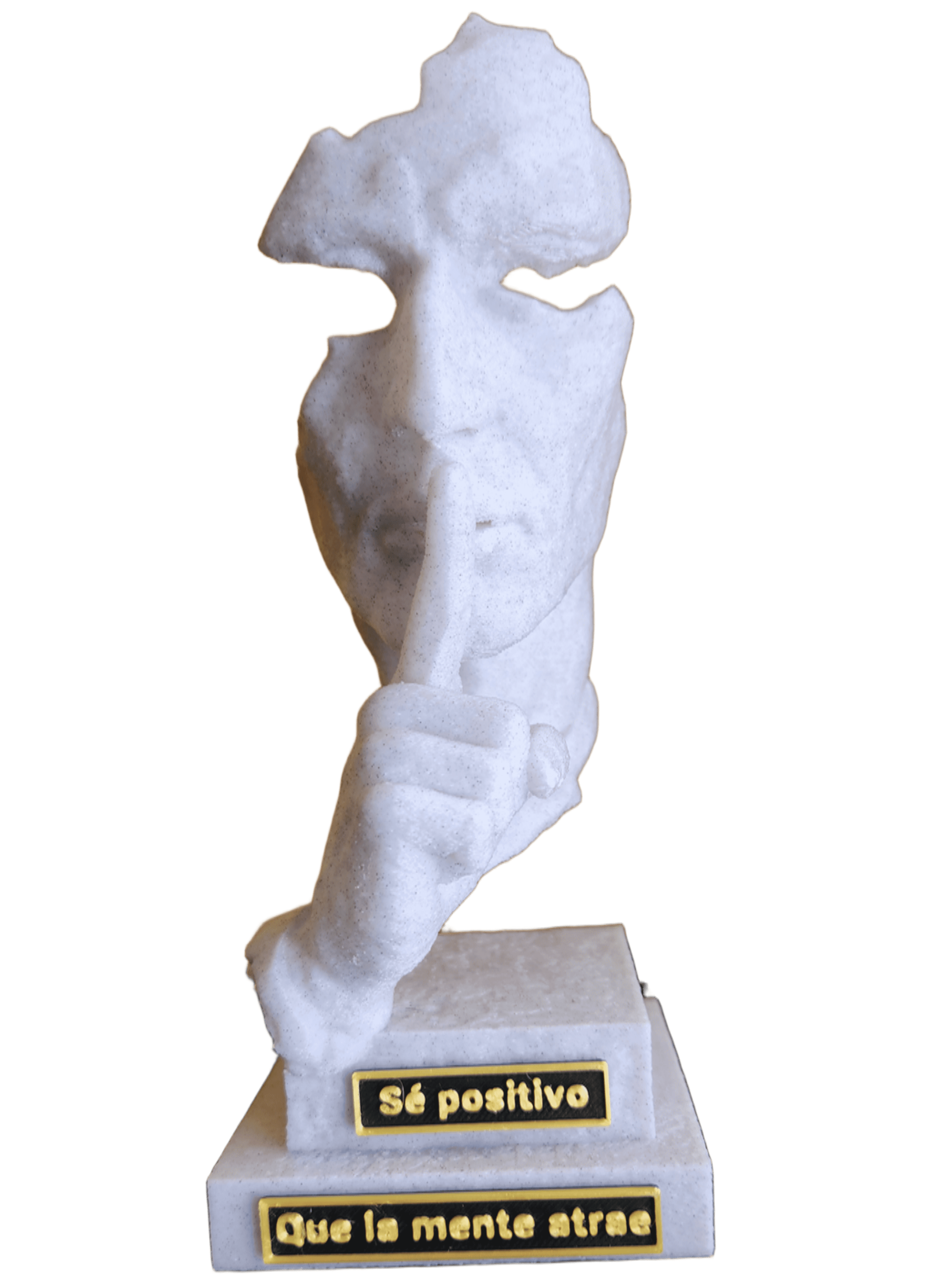 Estatua silencio impresa en 3D